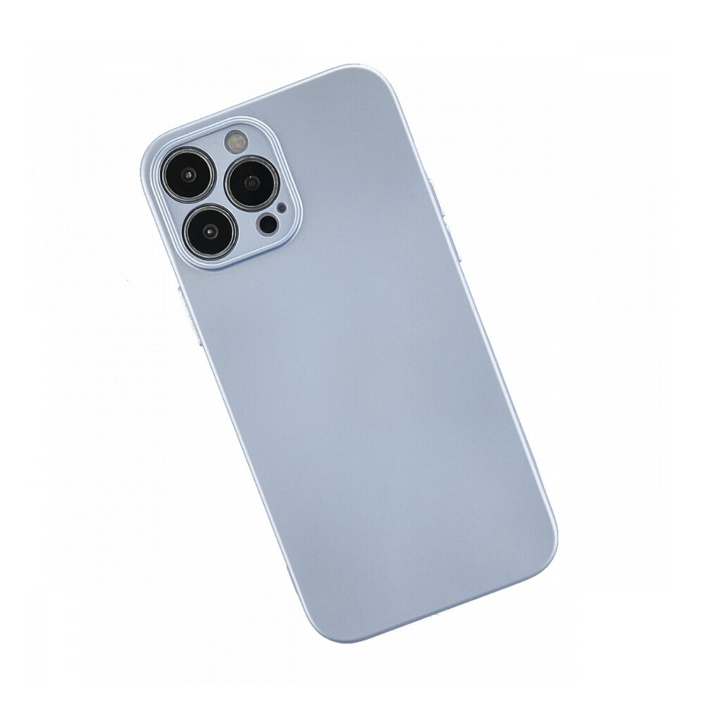 Newface iPhone 13 Pro Max Kılıf Nano içi Kadife Silikon Sky Blue - Thumbnail