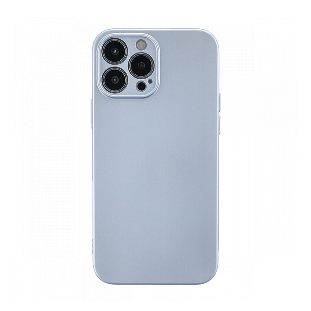 Newface iPhone 13 Pro Max Kılıf Nano içi Kadife Silikon Sky Blue - Thumbnail