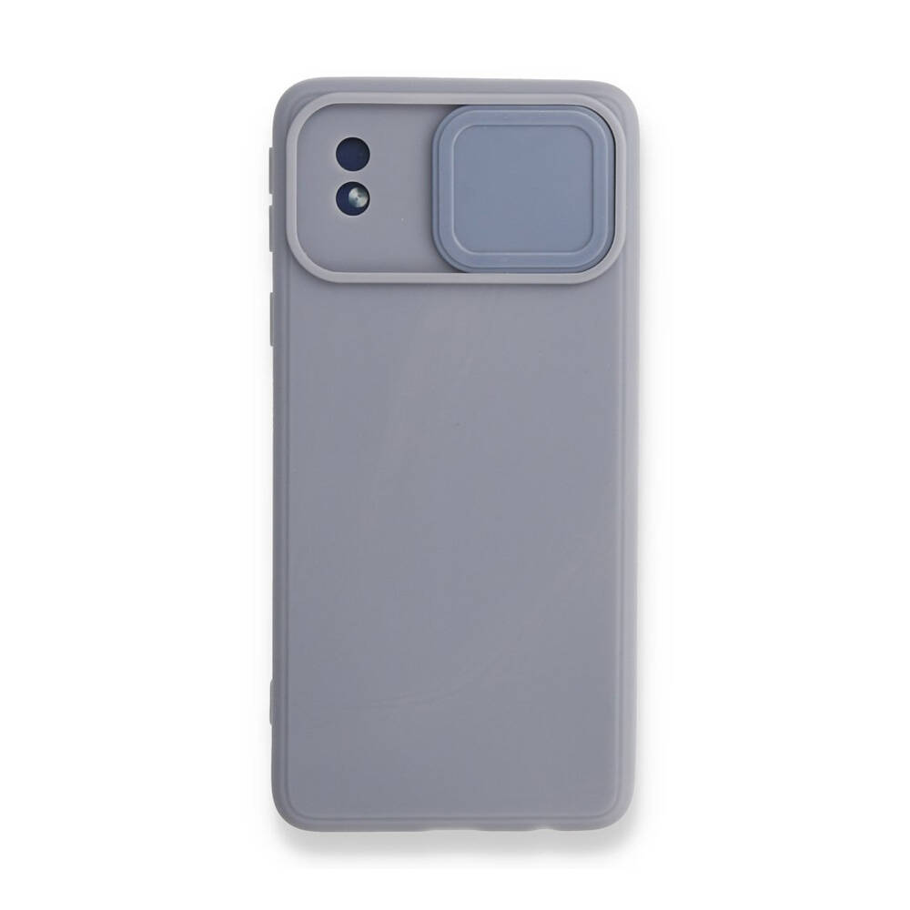 Newface Samsung Galaxy A01 Core Kılıf Colar Lens Slikon Gri
