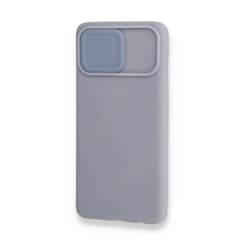 Newface Samsung Galaxy A01 Core Kılıf Colar Lens Slikon Gri