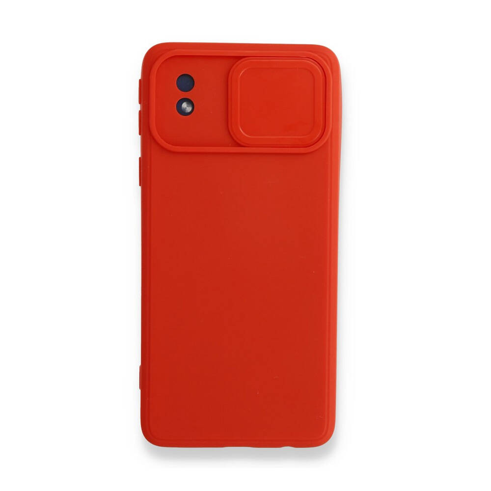 Newface Samsung Galaxy A01 Core Kılıf Colar Lens Slikon Kırmızı