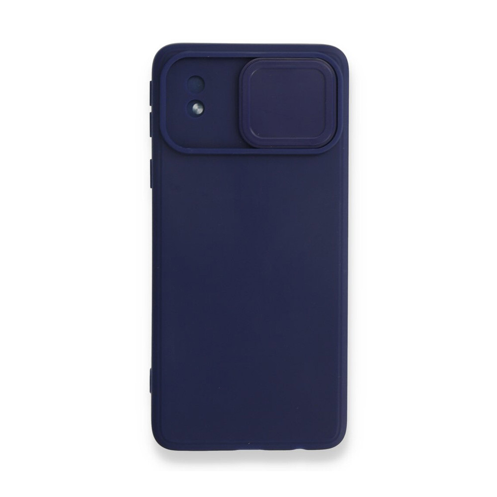 Newface Samsung Galaxy A01 Core Kılıf Colar Lens Slikon Lacivert - Thumbnail