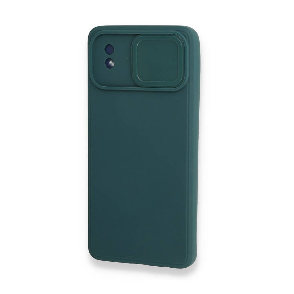 Newface Samsung Galaxy A01 Core Kılıf Colar Lens Slikon Yeşil
