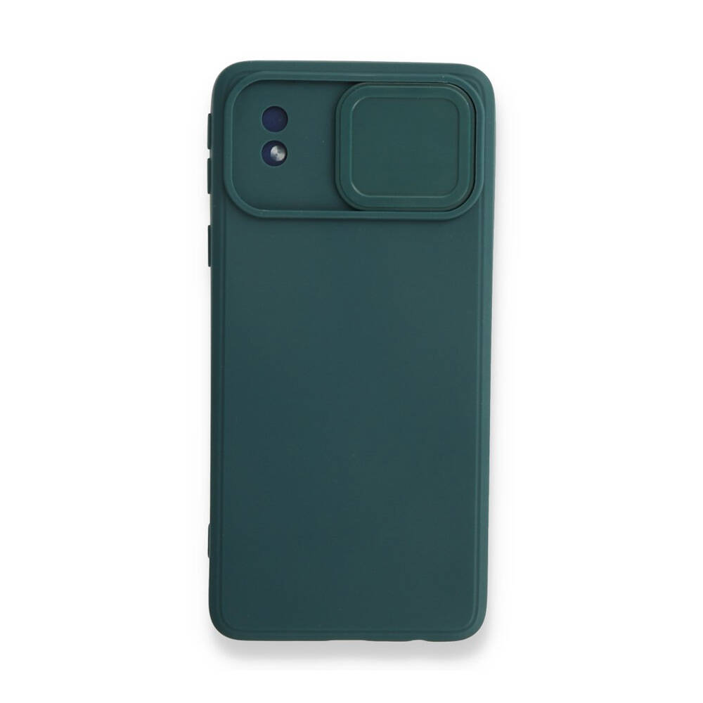 Newface Samsung Galaxy A01 Core Kılıf Colar Lens Slikon Yeşil
