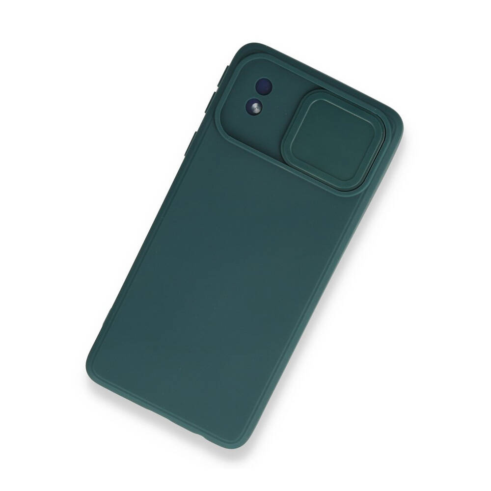 Newface Samsung Galaxy A01 Core Kılıf Colar Lens Slikon Yeşil