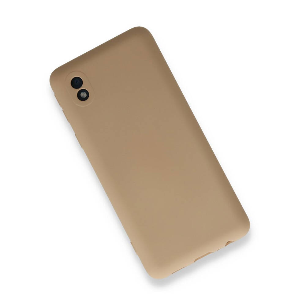 Newface Samsung Galaxy A01 Core Kılıf Nano İçi Kadife Kılıf Bej