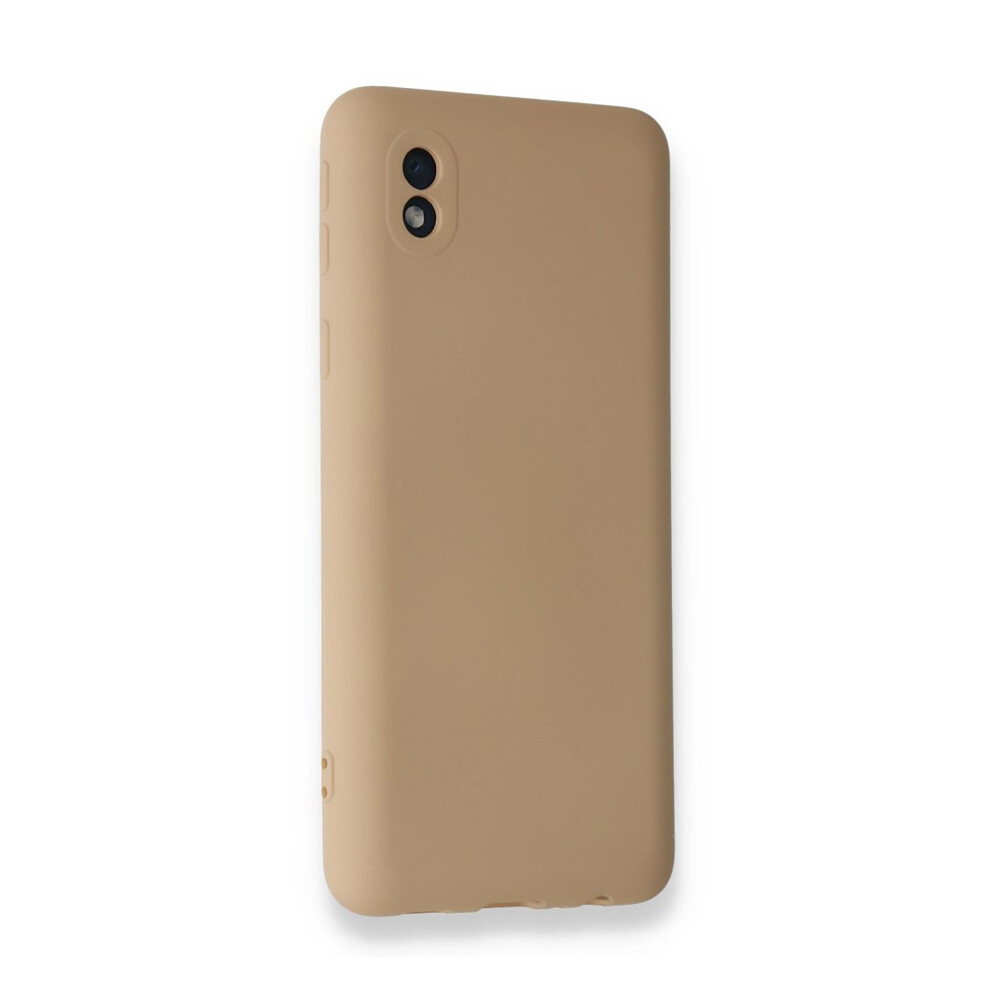 Newface Samsung Galaxy A01 Core Kılıf Nano İçi Kadife Kılıf Bej - Thumbnail