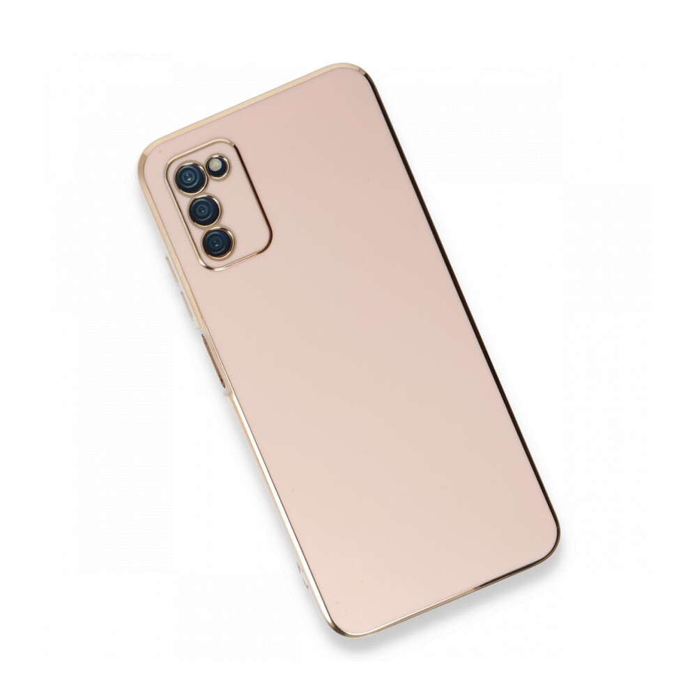 Newface Samsung Galaxy A03S Kılıf Volet Silikon Pembe - Thumbnail