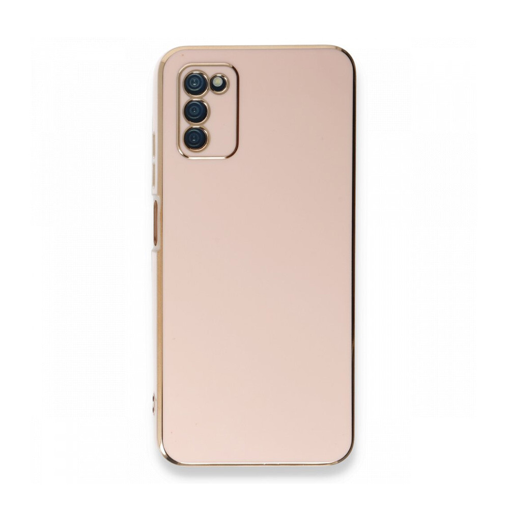 Newface Samsung Galaxy A03S Kılıf Volet Silikon Pembe - Thumbnail
