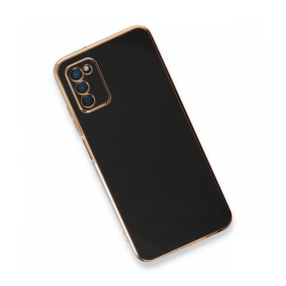 Newface Samsung Galaxy A03S Kılıf Volet Silikon Siyah
