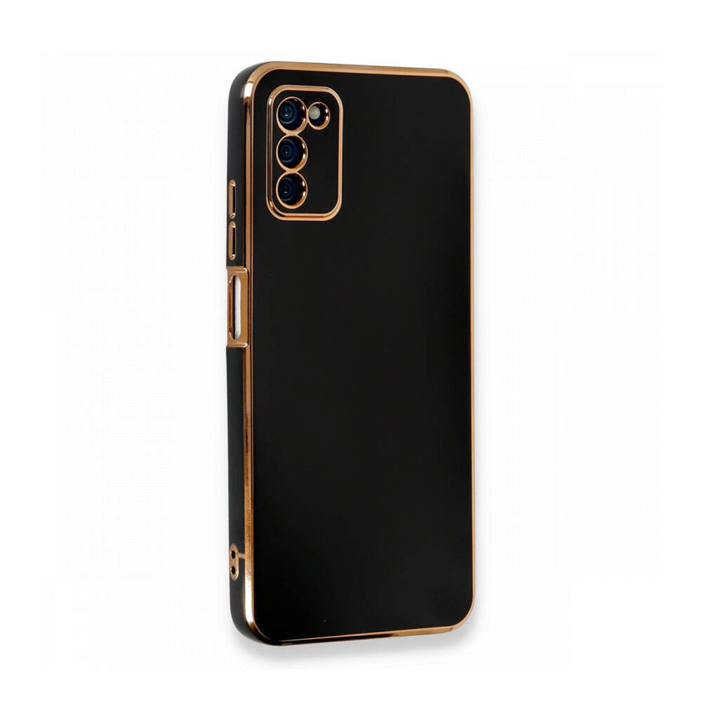 Newface Samsung Galaxy A03S Kılıf Volet Silikon Siyah