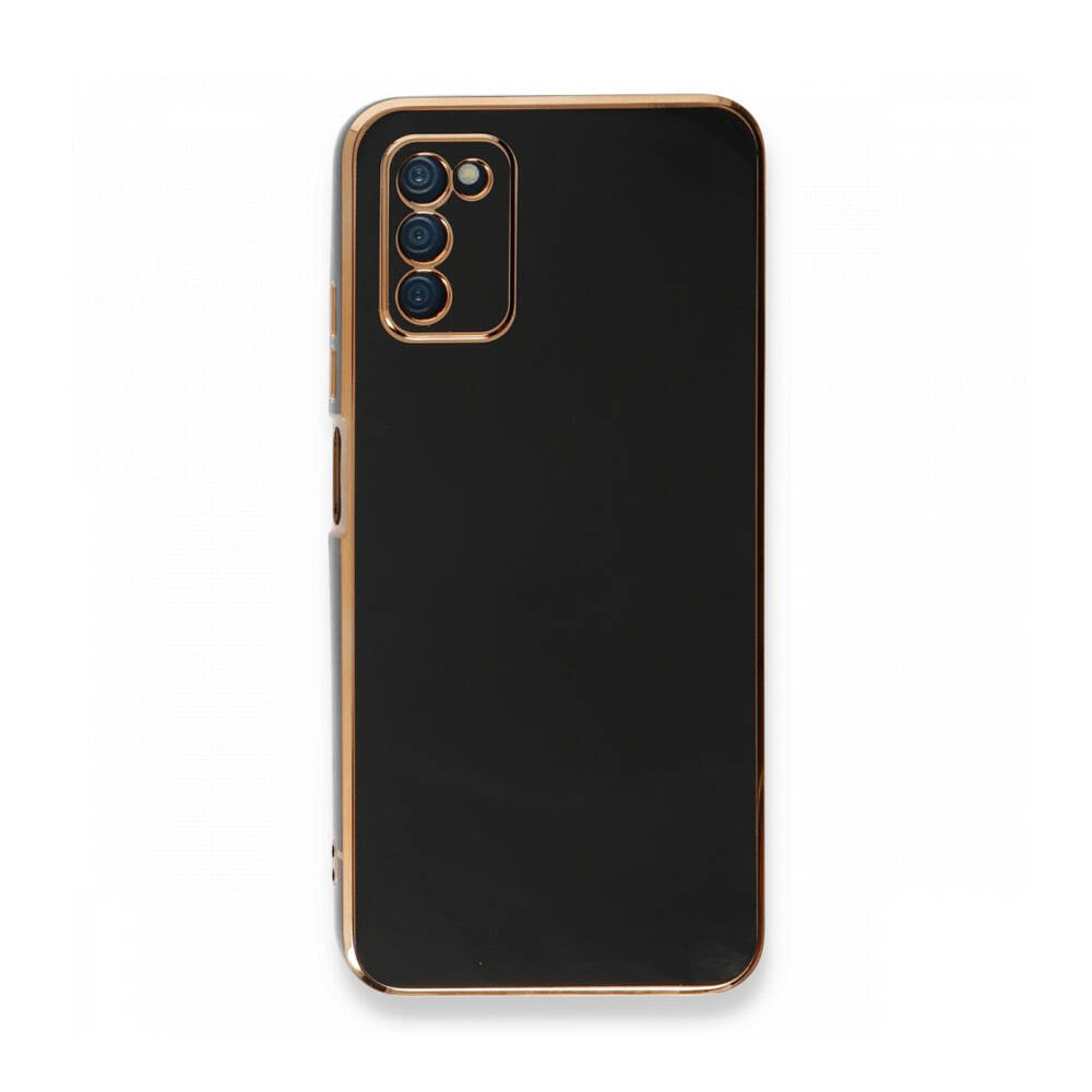 Newface Samsung Galaxy A03S Kılıf Volet Silikon Siyah
