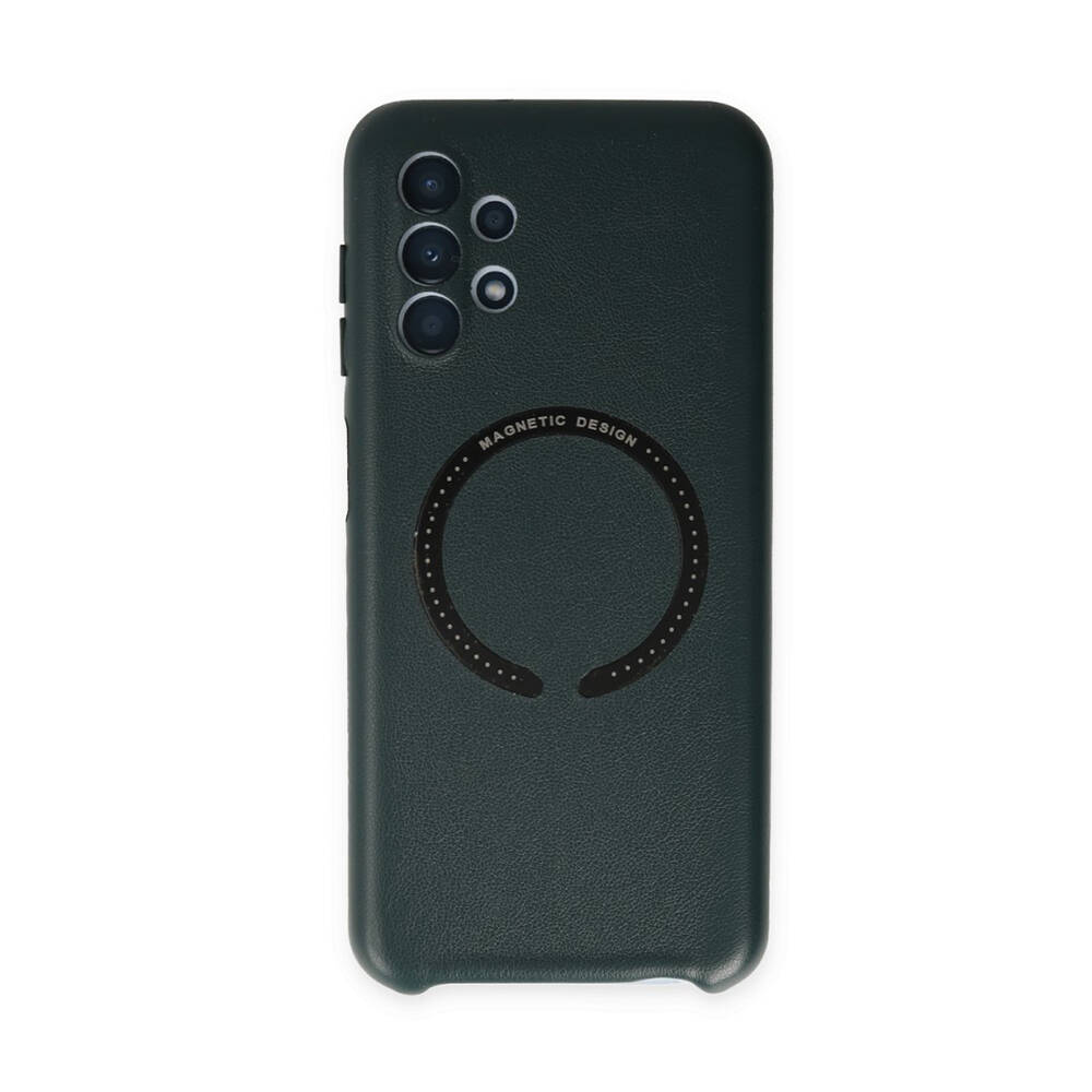 Newface Samsung Galaxy A13 Kılıf Hola Magsafe Kapak Yeşil