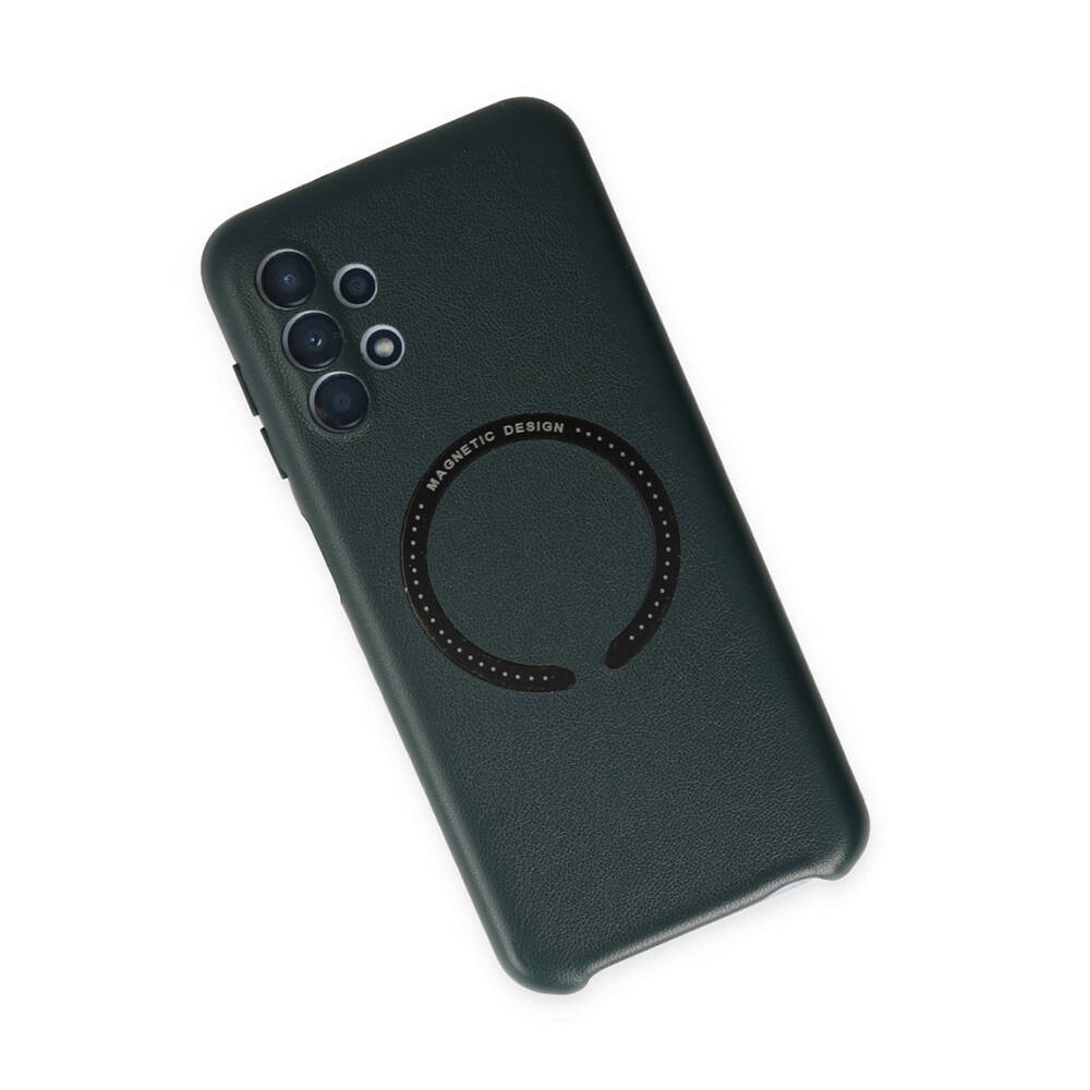 Newface Samsung Galaxy A13 Kılıf Hola Magsafe Kapak Yeşil