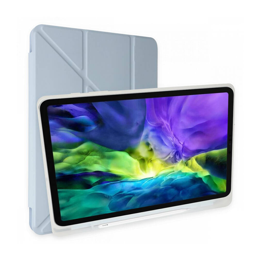 Newface Samsung X200 Tab A8 Kalemlikli Mars Tablet Kılıf Mavi - 2